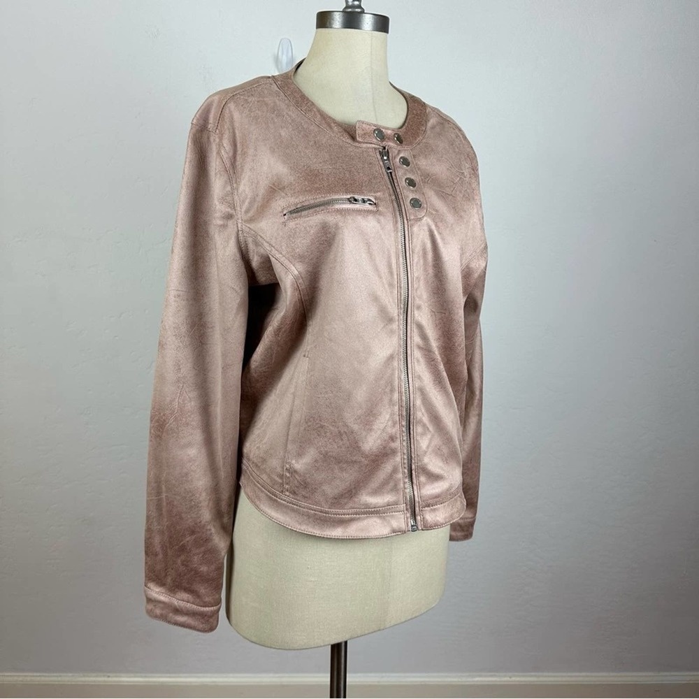 William Rast Rose Gold Moto Jacket - Picture 5 of 7